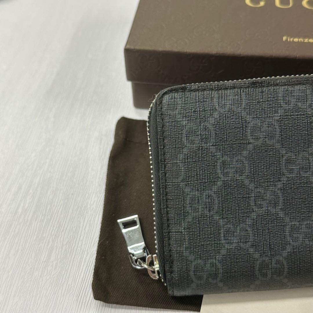 新品同様‼️ グッチ　GUCCI 財布　長財布　GGスプリーム　箱付き