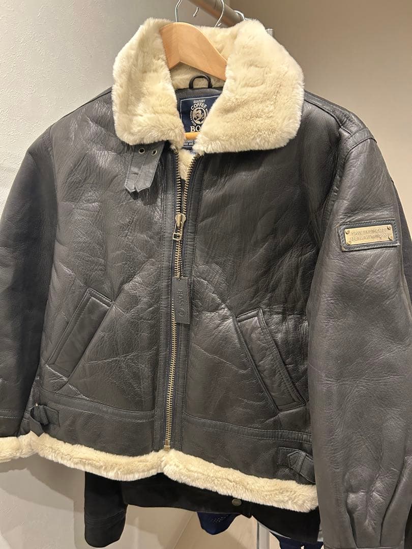 BOSS サントリー ボス 2000 ミレニアム 限定 レザー ボア ジャケット