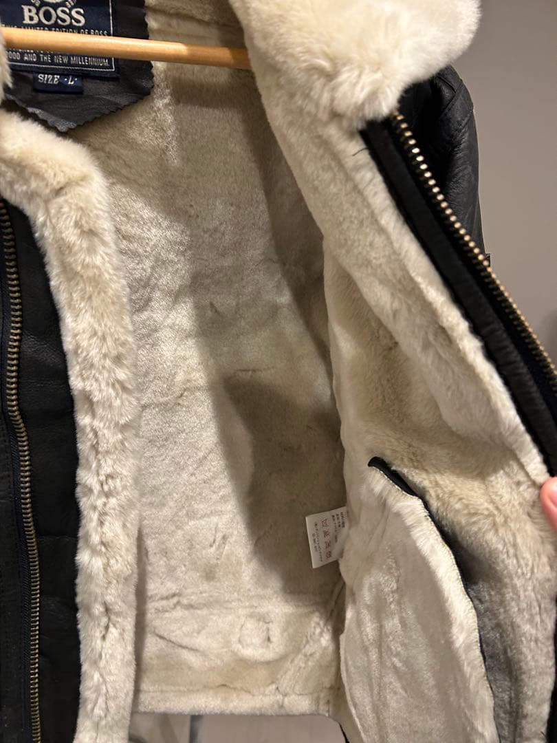 BOSS サントリー ボス 2000 ミレニアム 限定 レザー ボア ジャケット
