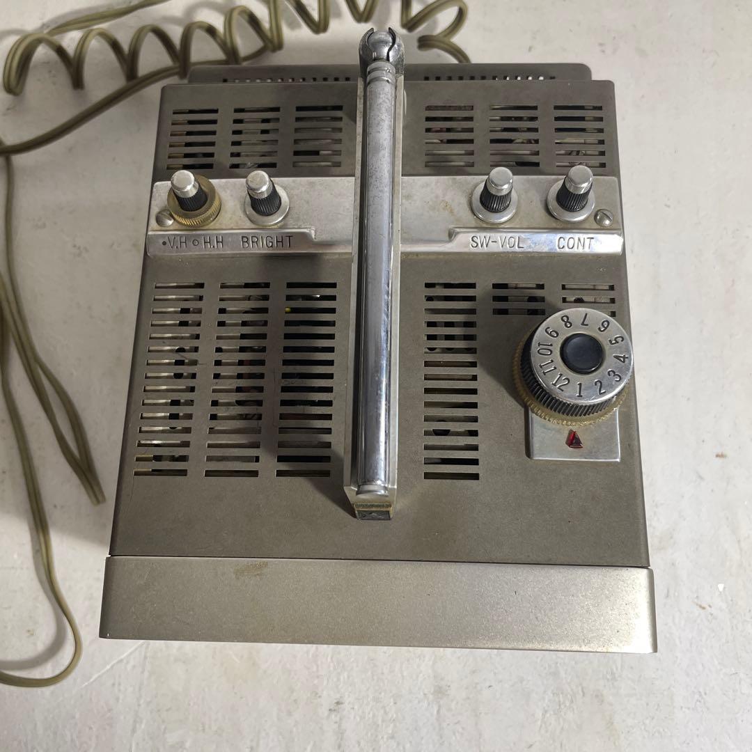 三菱 マイクロテレビ MODEL 6P-125 車載 持ち運び ミニテレビ 昭和