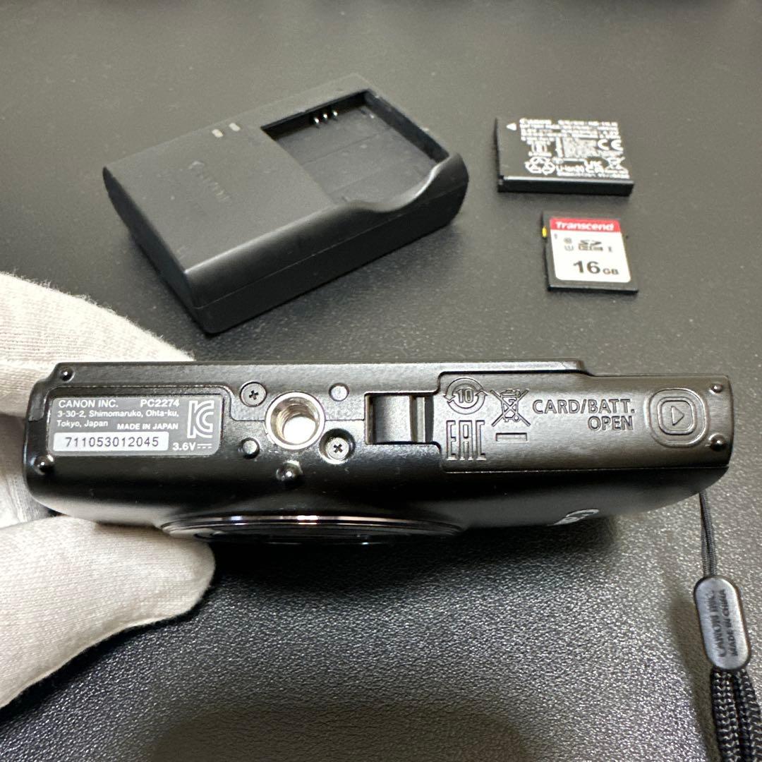 美品　キャノンCanon IXY650 ブラック　Wi-Fi機能 動作品