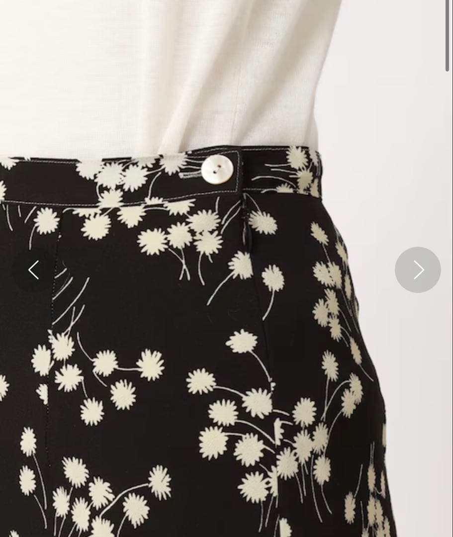 大人気✨EDIT.FOR LULU フラワーマキシスカート 黒 定価2.4万円