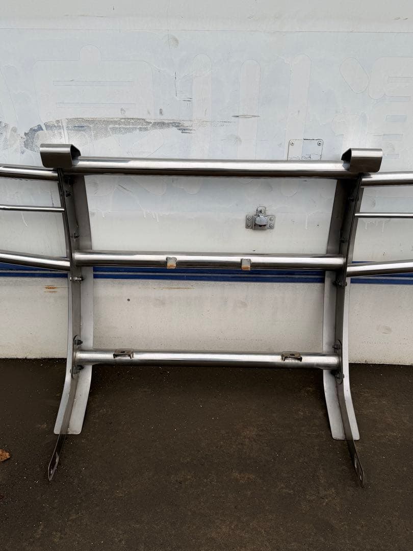 三菱 デリカD:5 フロントガードバー ブルバー ステンレス 中古