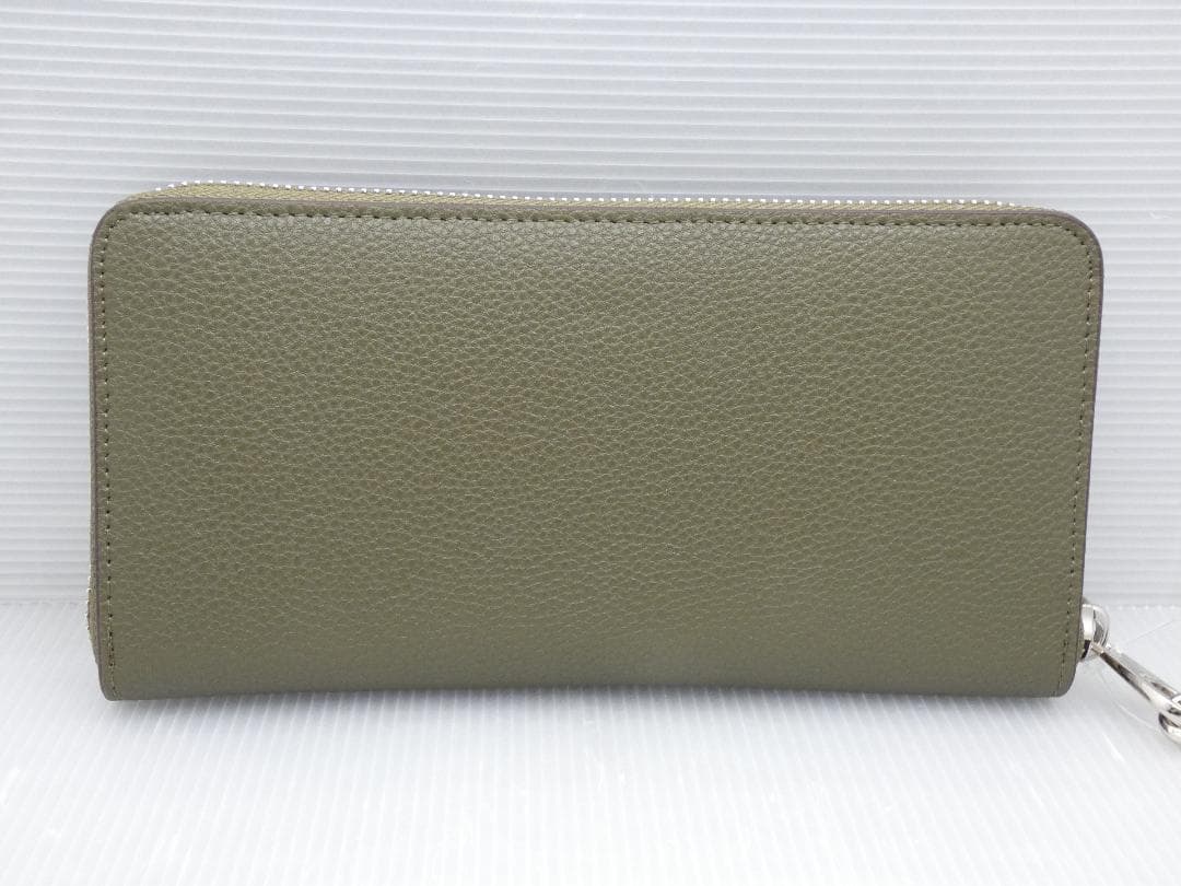 【新品】COACH コーチ ラウンド 長財布 C4451 ウォレット カーキ系