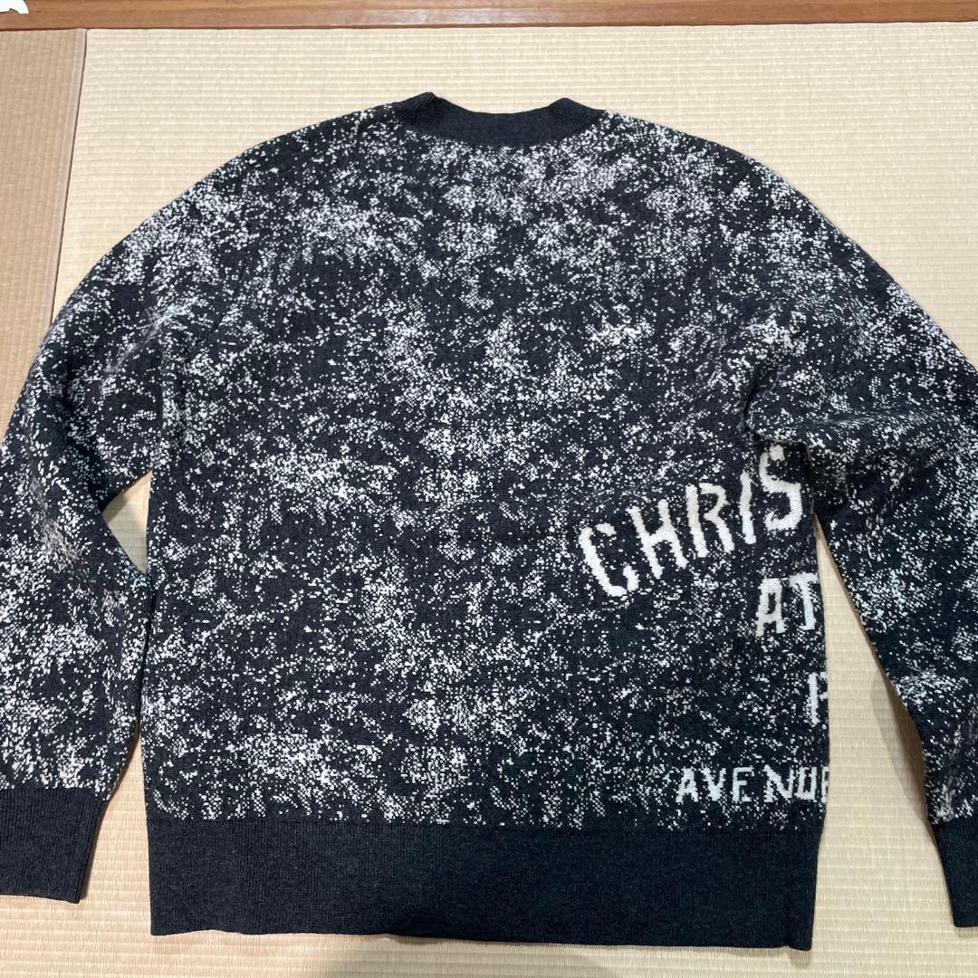 Dior ロゴ入り 長袖セーター ブラック/ホワイト