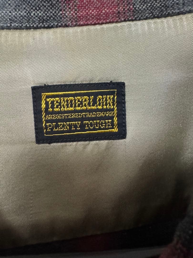 TENDERLOIN テンダーロイン　オンブレチェックシャツ　レッド