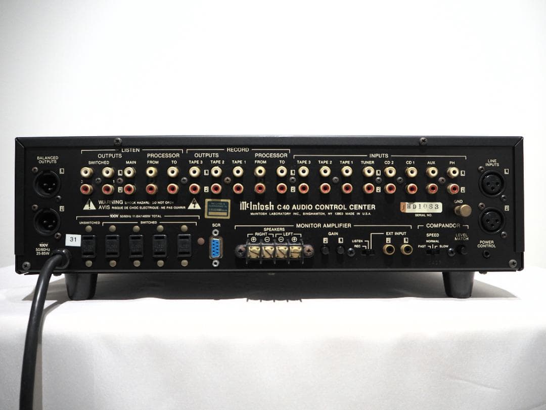【値下げ】整備済 McIntosh C40 オーディオコントロールセンター