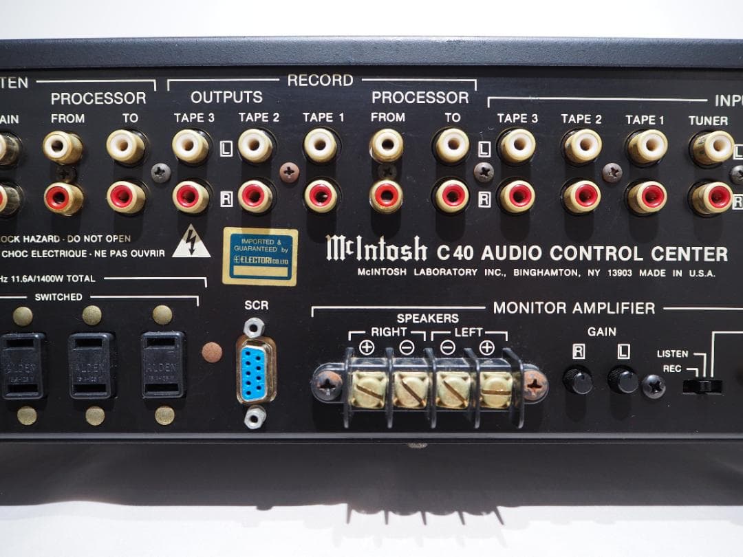 【値下げ】整備済 McIntosh C40 オーディオコントロールセンター