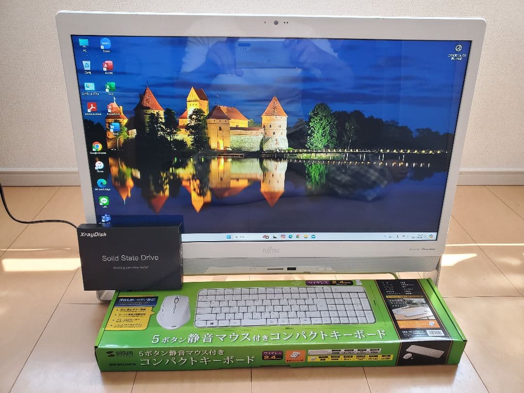 富士通Core-i7/新品SSD1TB/16GB/DVD-S/オフィス2021