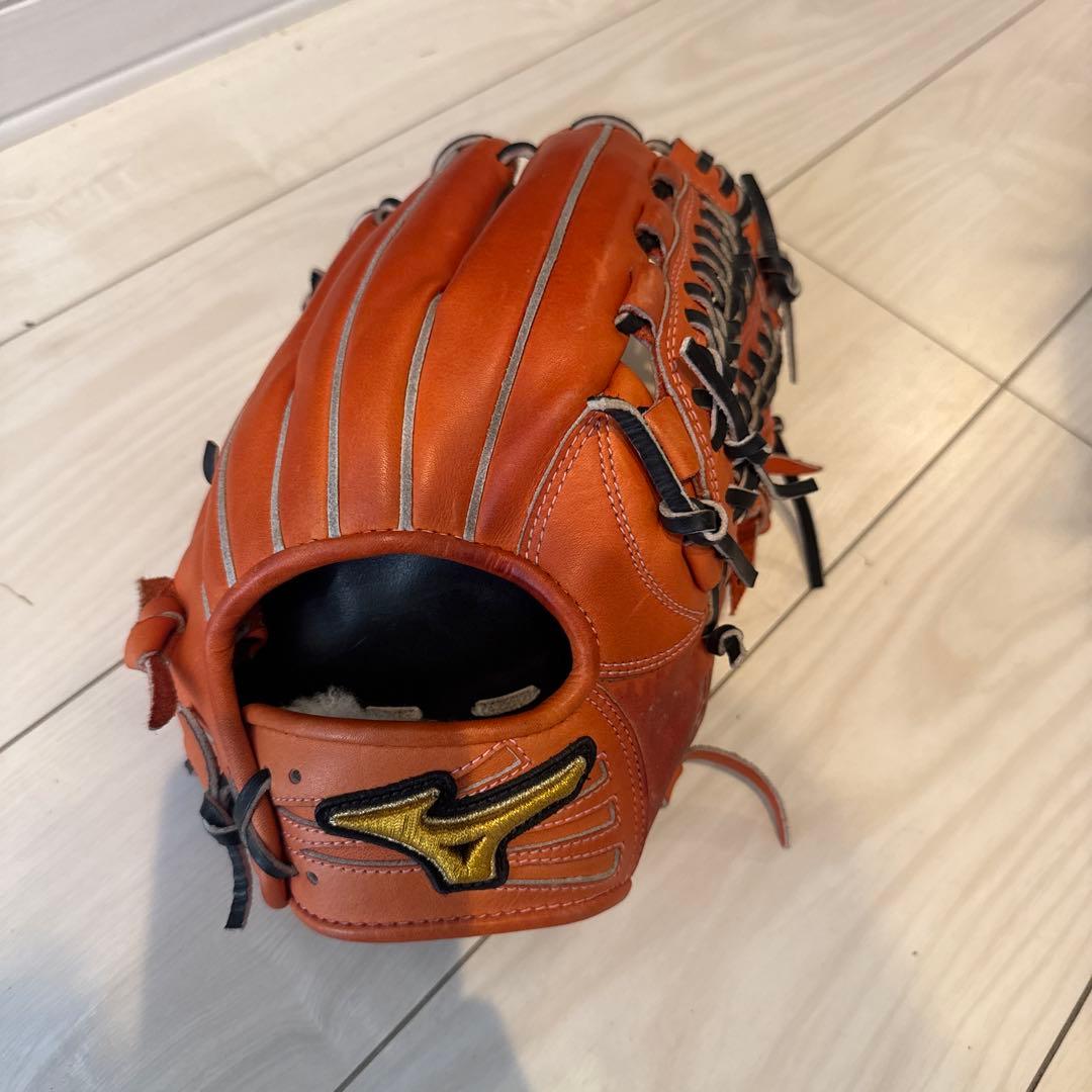 Mizuno Pro 軟式グローブ オレンジ