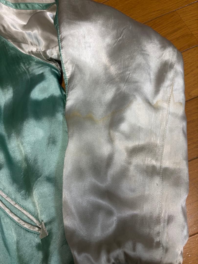 [超激レア]別珍 スーベニアジャケット スカジャン 国連 白虎 舞妓 五重塔