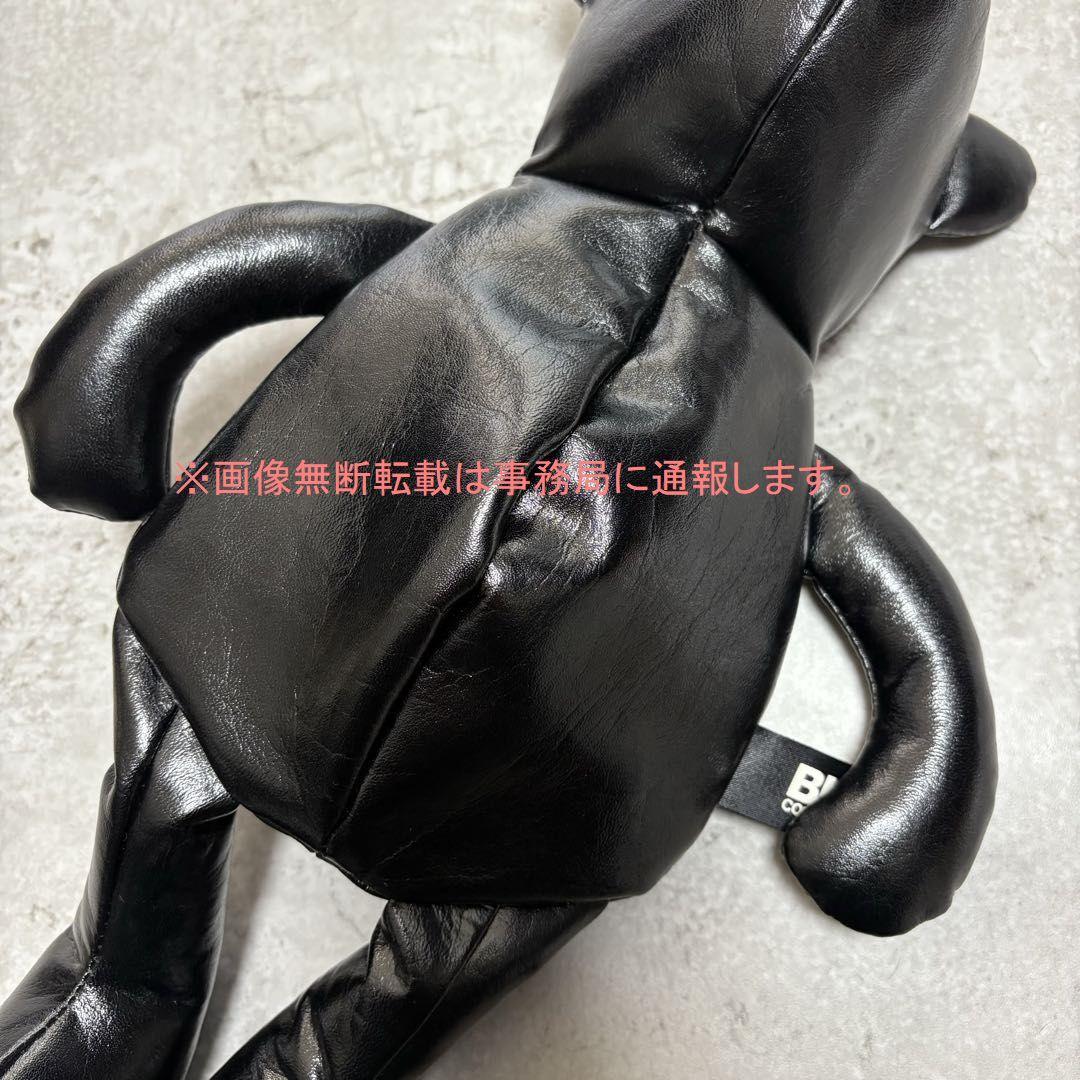 ブラック コムデギャルソン フェイク レザー クマ バッグ/ポーチ ベアー