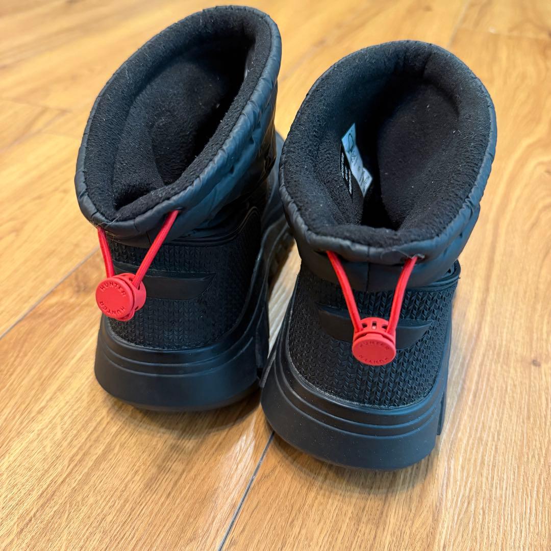 【HUNTER】ハンター ブラック スノーブーツレディース 24cm