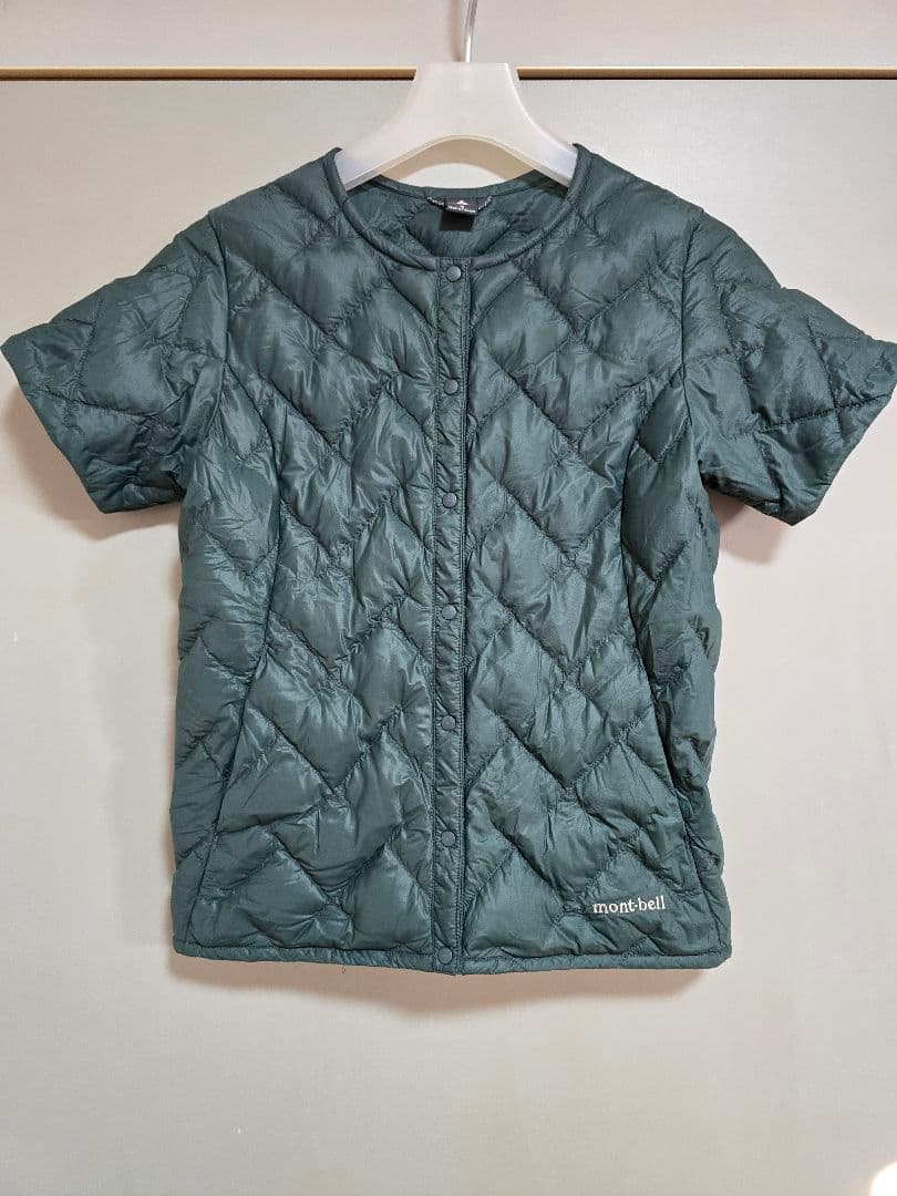 mont-bell スペリオダウン ラウンドネックT グリーンWomen's　S