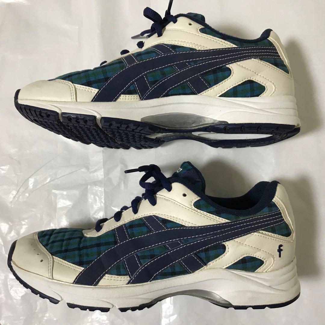 ファミリア×アシックス コラボ スニーカー ファミリアチェック 24センチ