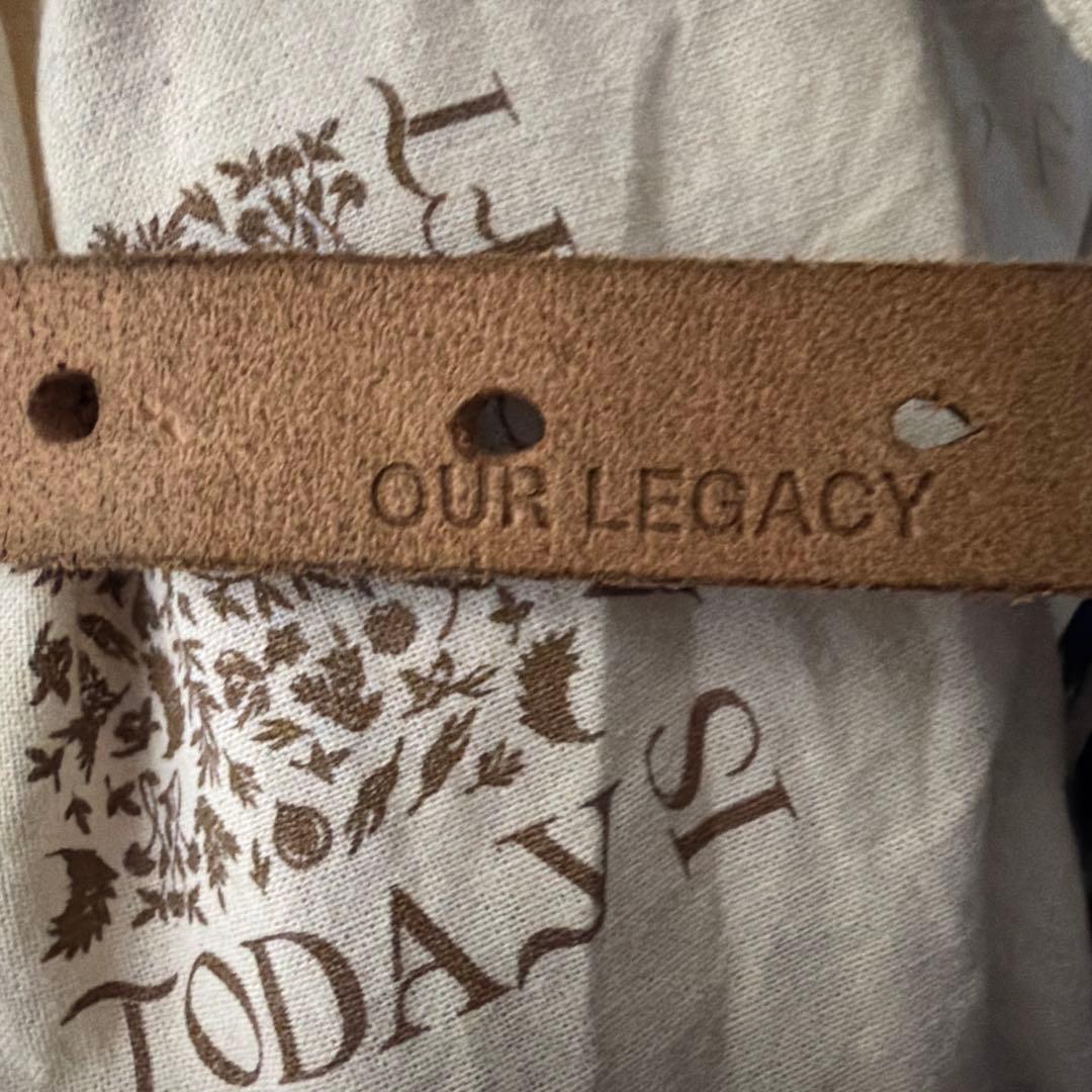 our legacy vintage black leather ベル