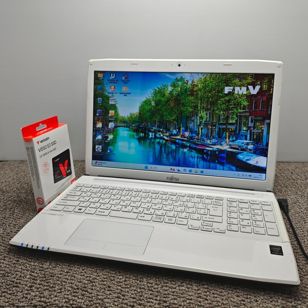 2倍メモリWindows11✨ターボブースト対応リカバリ済 富士通ノートパソコン