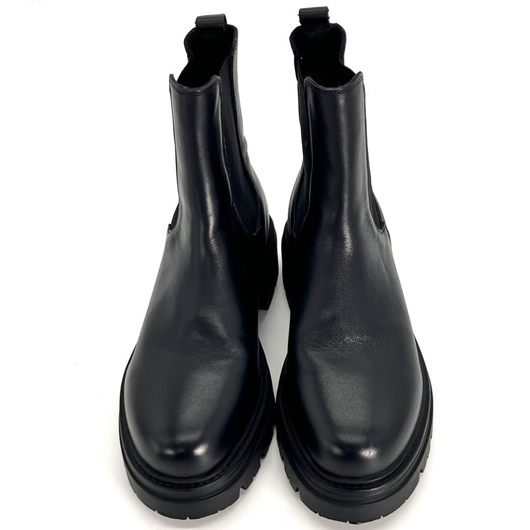 【美品】REMME レメ サイドゴアブーツ チェルシーブーツ 36 厚底　黒