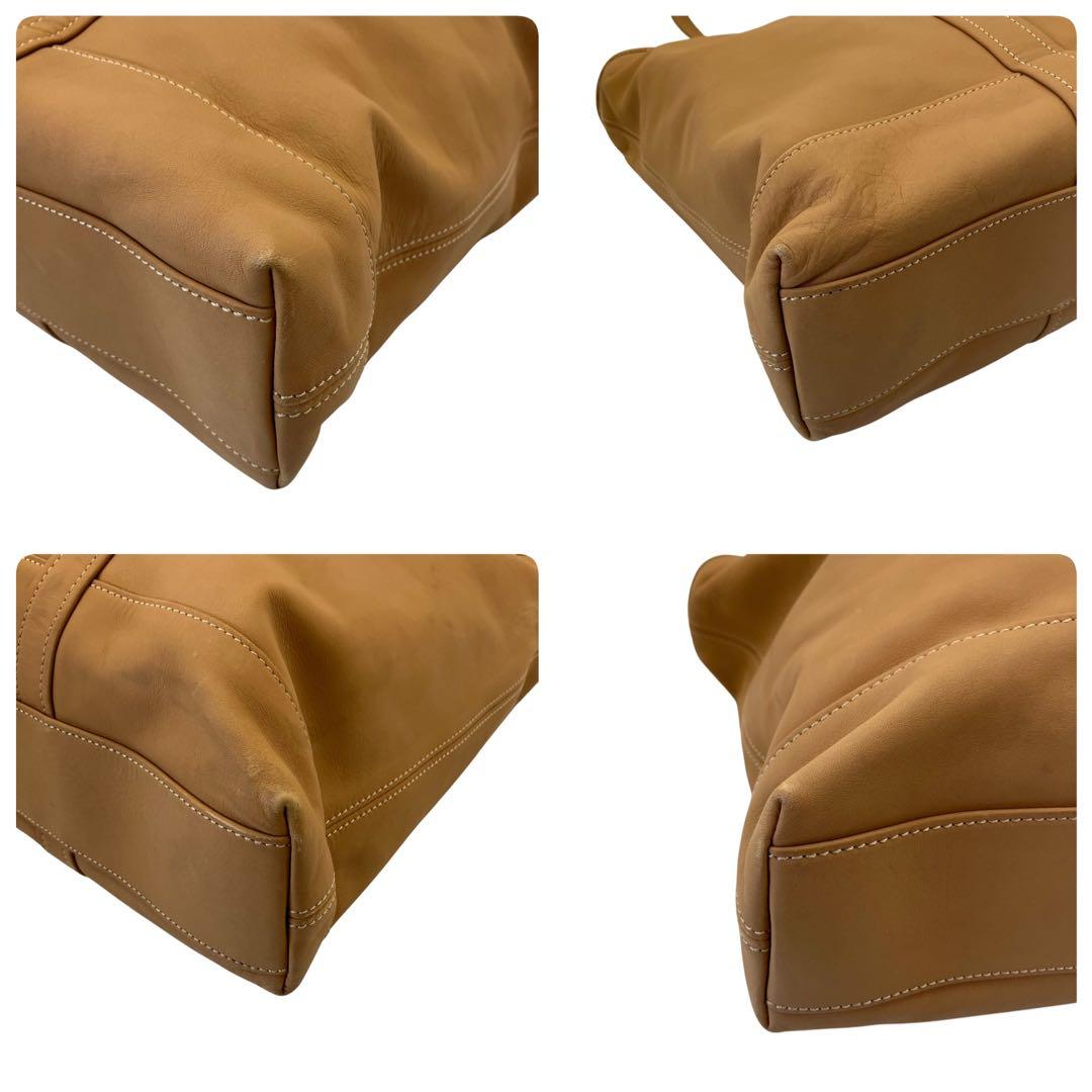 【上質】オールドコーチ レザートート キャメル A4収納可・軽量 ビジネス 肩掛