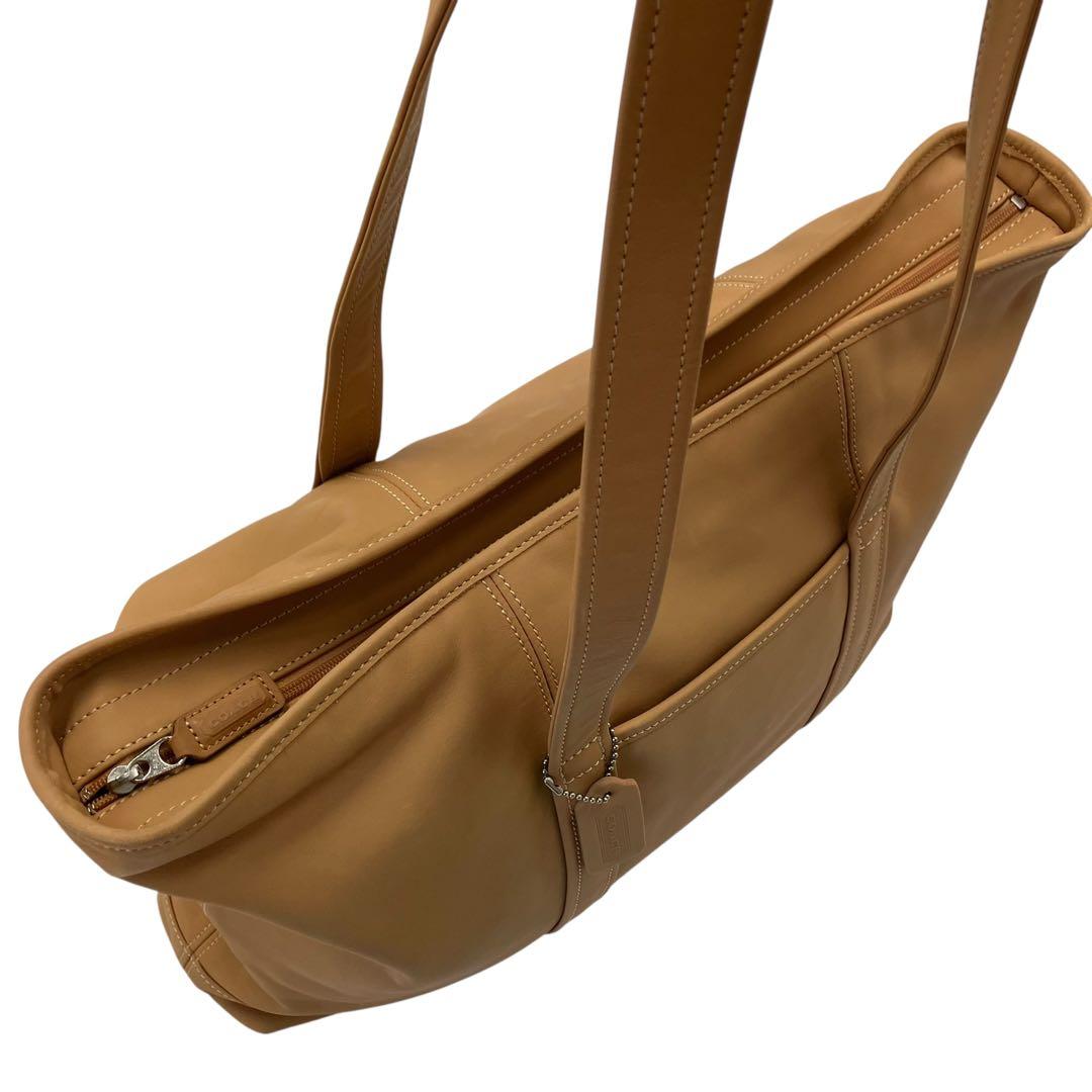 【上質】オールドコーチ レザートート キャメル A4収納可・軽量 ビジネス 肩掛