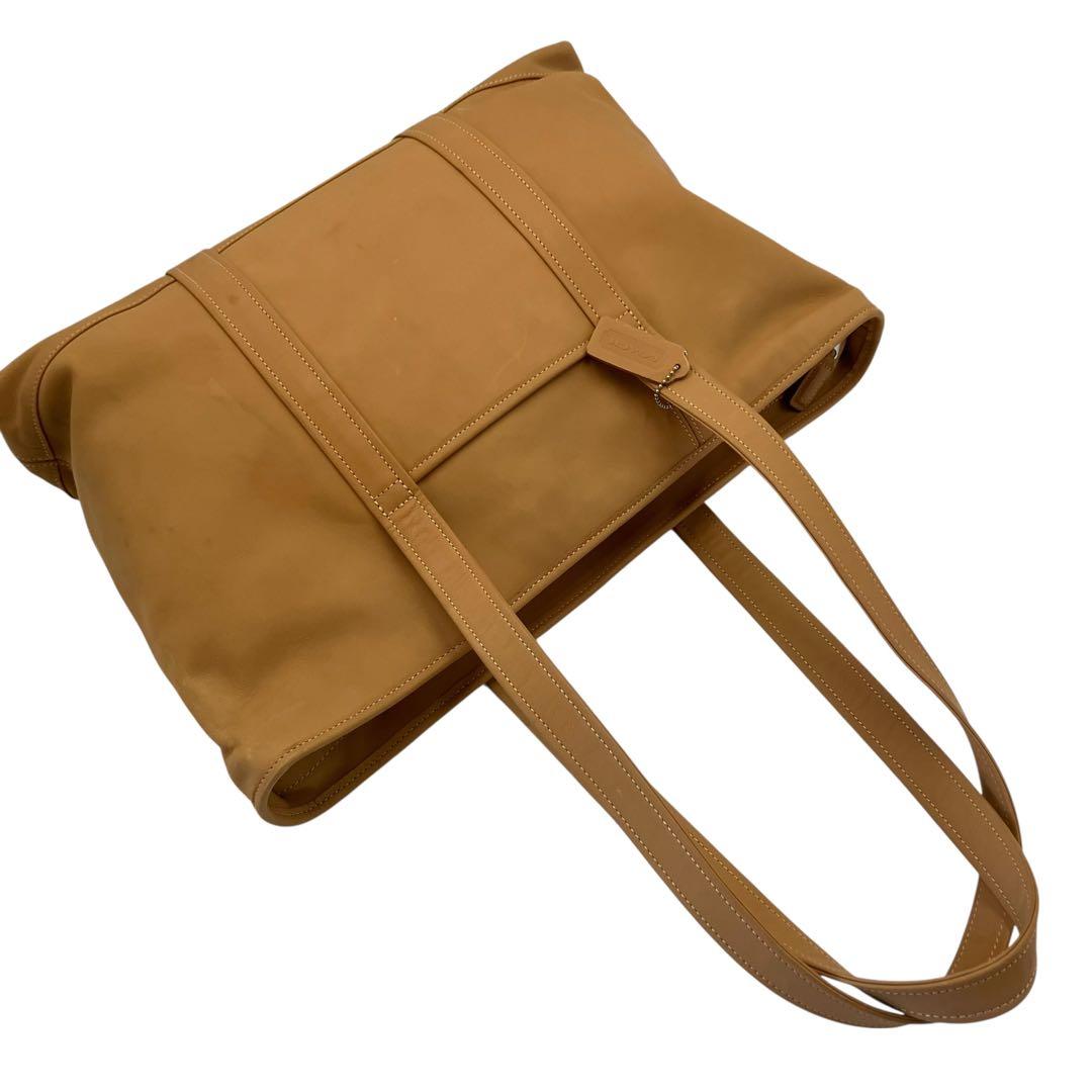 【上質】オールドコーチ レザートート キャメル A4収納可・軽量 ビジネス 肩掛