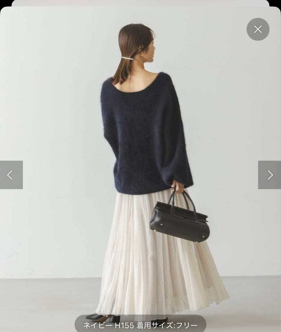 【NOBLE】完売品　ファーニット2WAY ニット