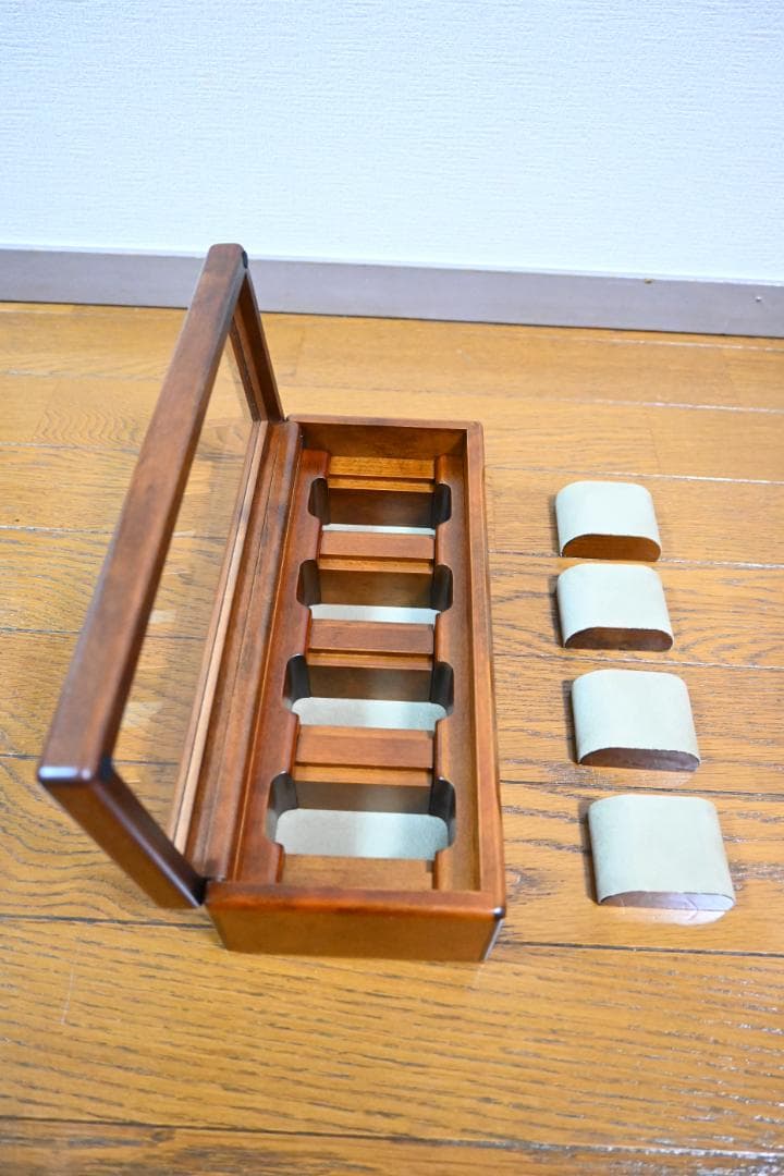 豊岡クラフト ウォッチボックス 4本収納 ほぼ新品 極美品 No.1