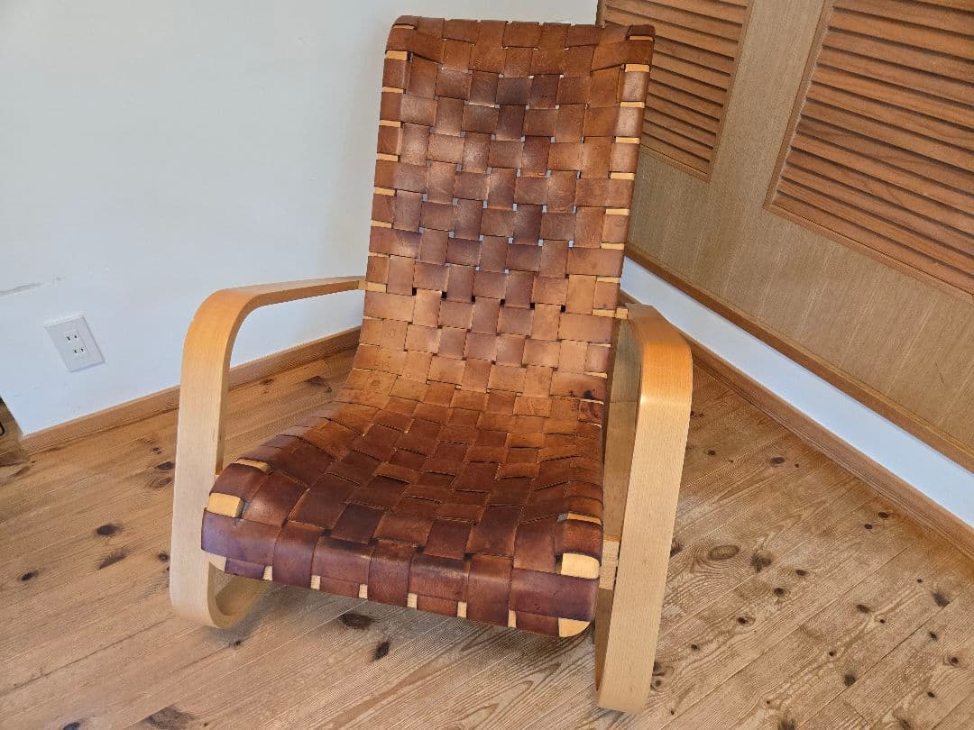 1973年デザイン　ヴィンテージロッキングチェア イタリア本革 アダル ADAL