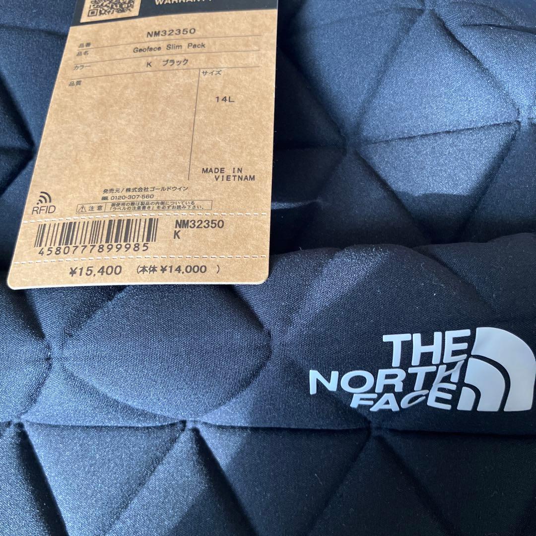 【新品未使用】THE NORTH FACE ジオフェイス スリムパック黒　14L