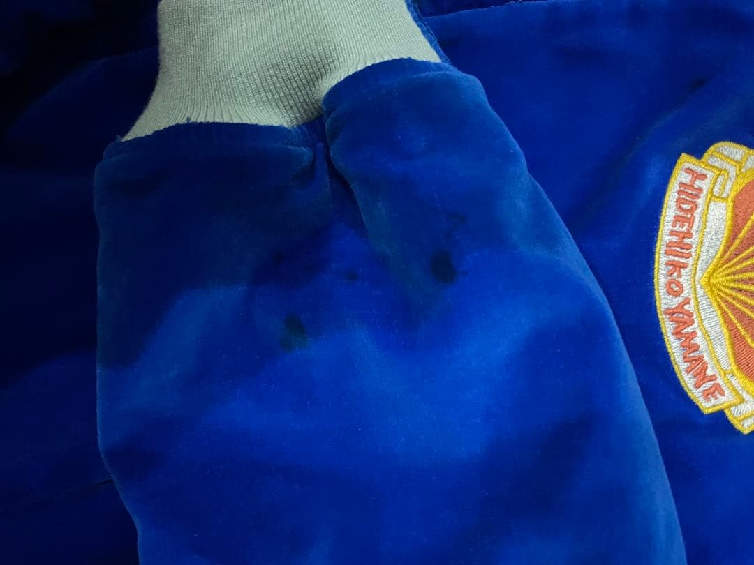 EVISU evisu スカジャン青　スーベニアジャケット　40 希少なデザイン