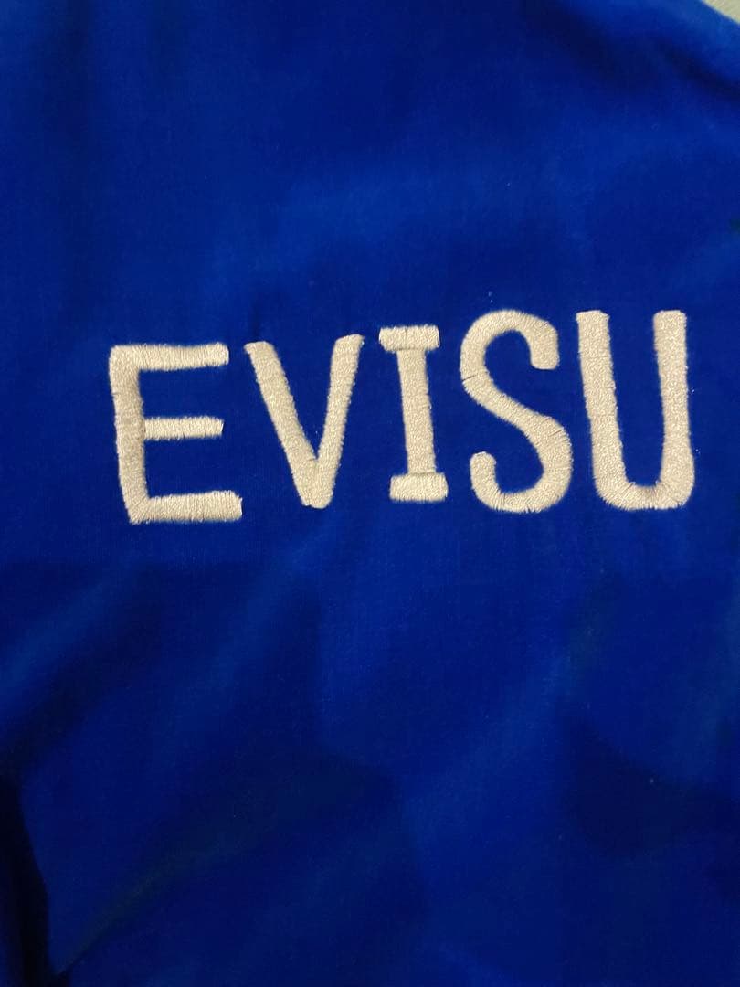 EVISU evisu スカジャン青　スーベニアジャケット　40 希少なデザイン
