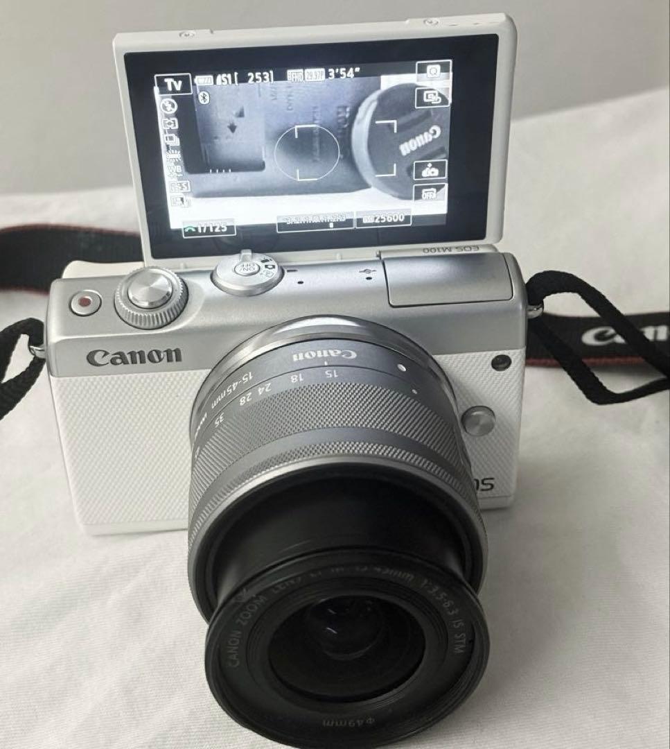 Canon EOS M100ミラーレス一眼カメラ ホワイト