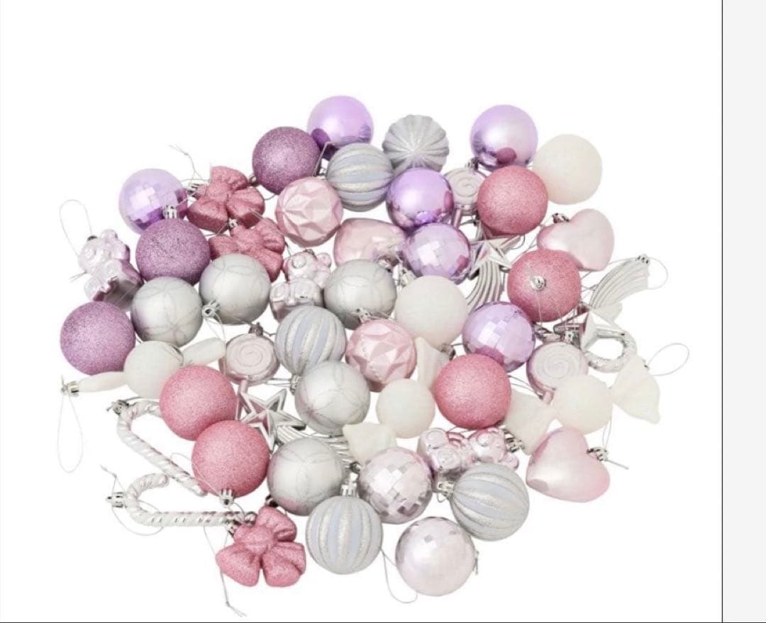 Francfranc ピンククリスマスツリーセット 150cm オーナメント付き