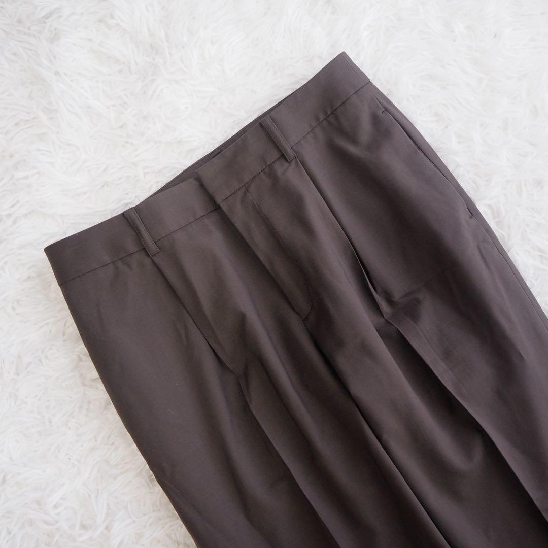 美品 グリーンレーベルリラクシング カチリラ ノーカラー パンツスーツセット