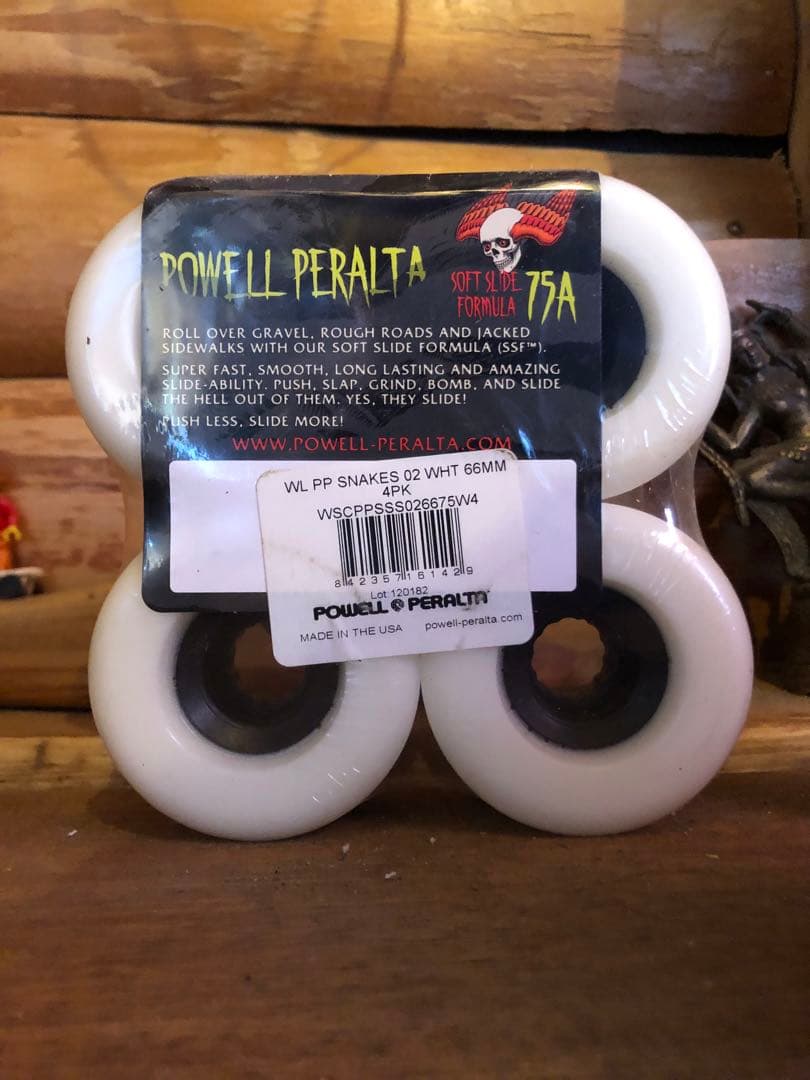 Powell Peralta Snakes 66mm 75A ホワイトウィール