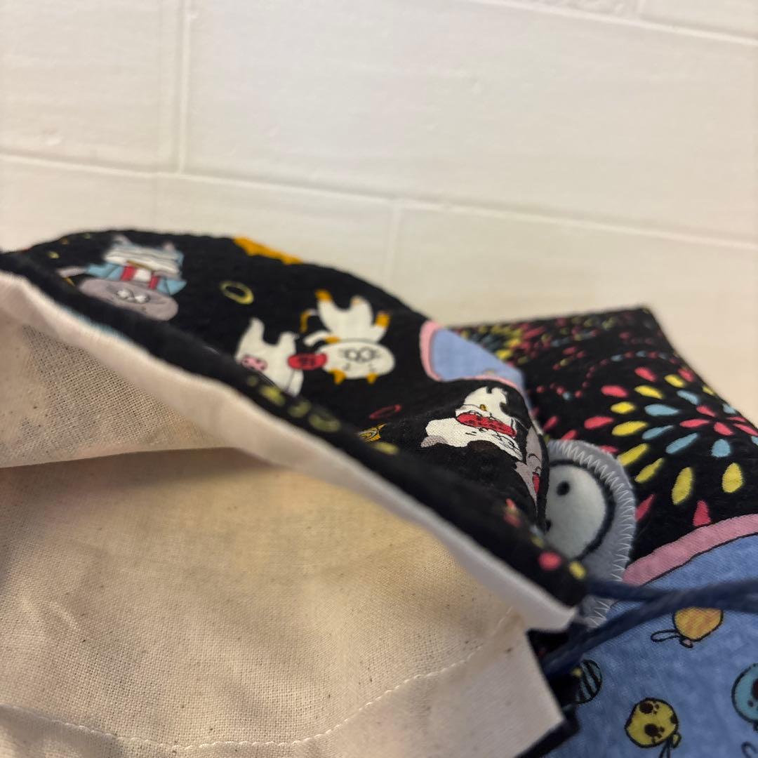 感謝価格　巾着　猫柄　ハンドメイド　小物入れ　おやつ入れ