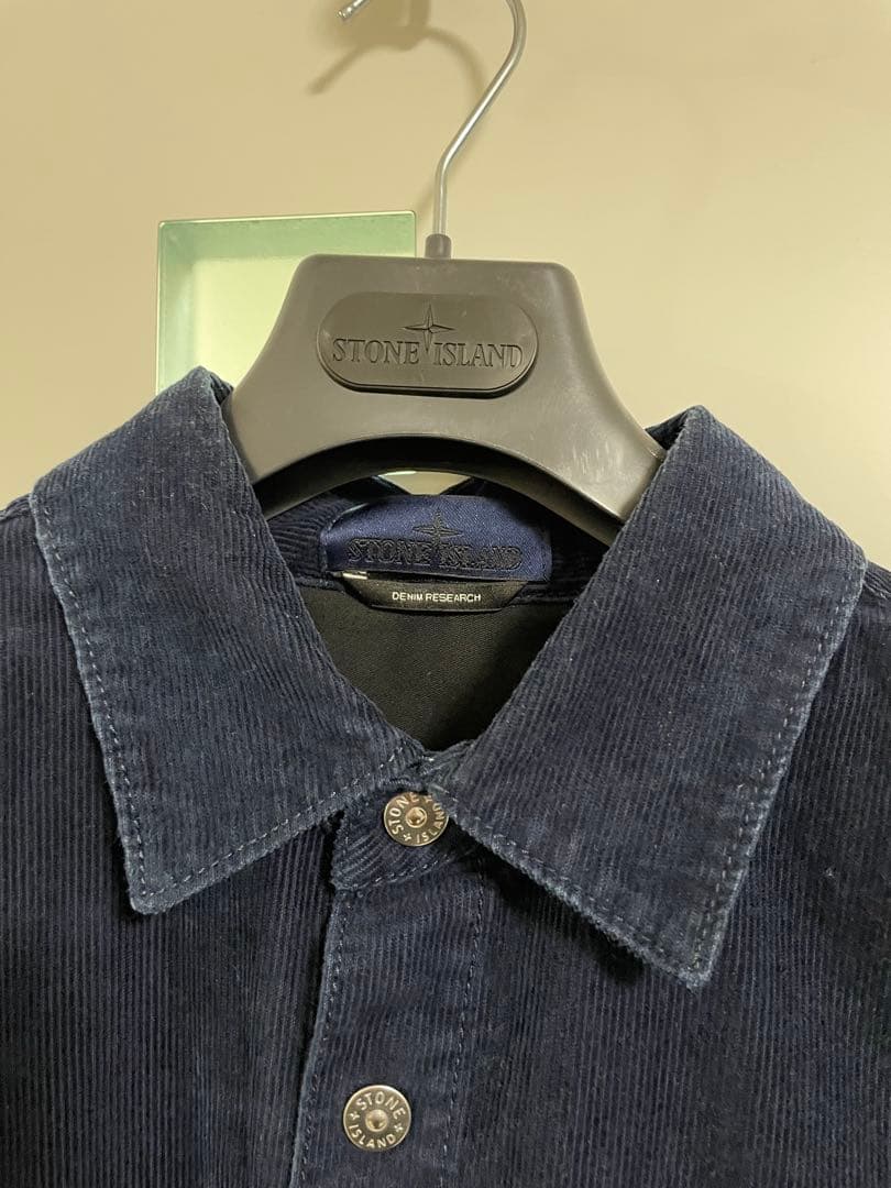 25aw STONE  オーバーシャツ リブディテール＆リンス加工
