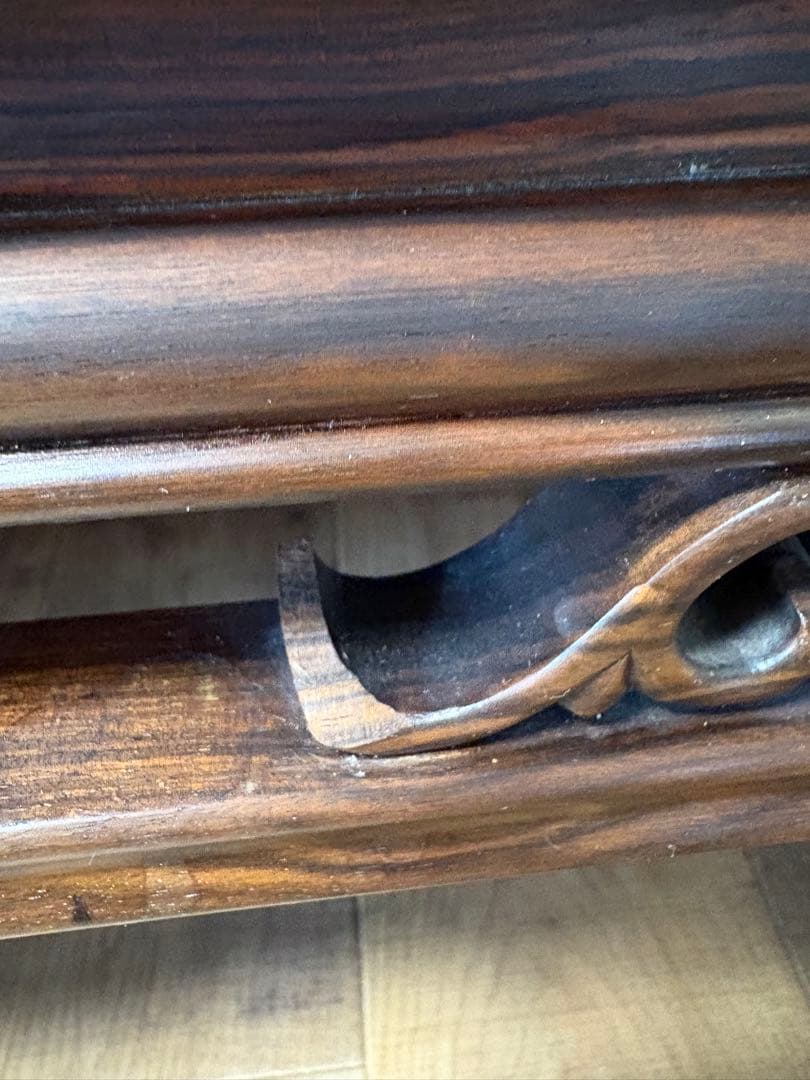 黒檀　天然木　無垢材　高級座卓　座卓　漆塗