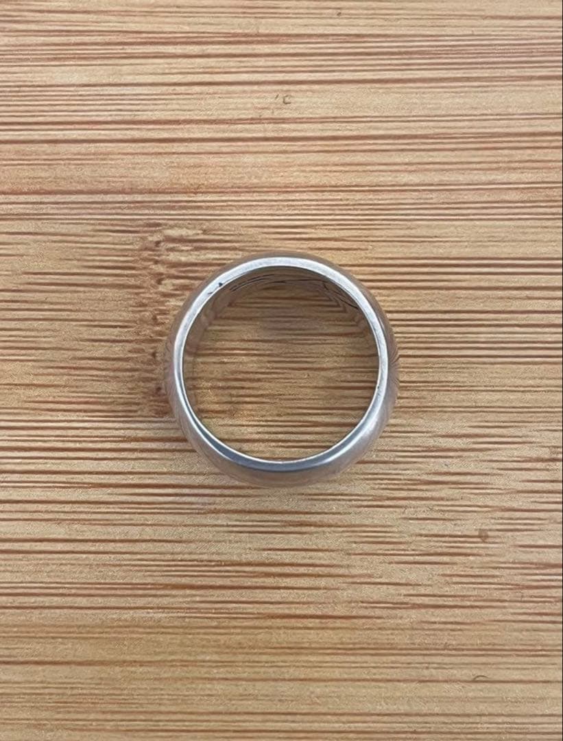 希少　クレイジーピッグ　プレーン　幅広　silver925 17号