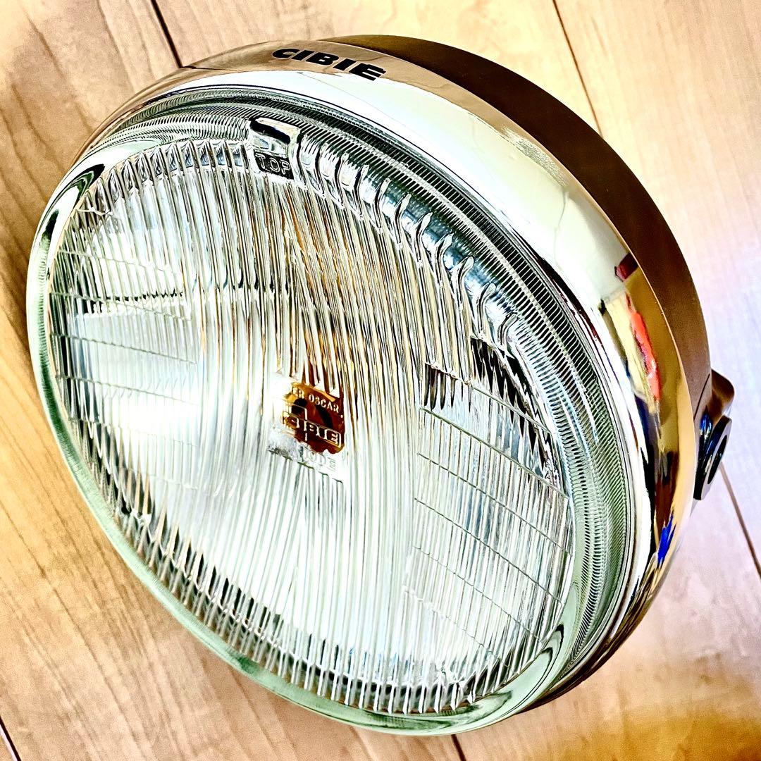 当時物 シビエ 凹み ヘッドライト CIBIE スーパーオスカー マーシャル