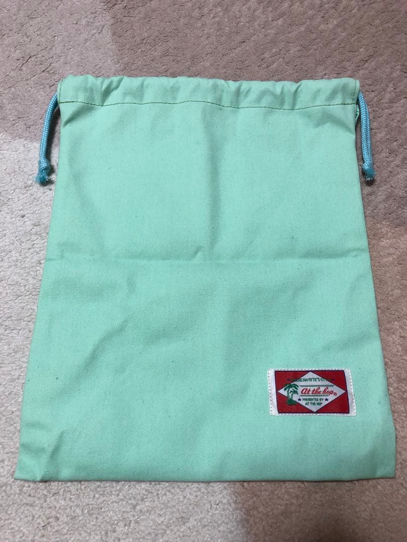当時物 at the hop 巾着袋 creamsoda ピンクドラゴン 初期