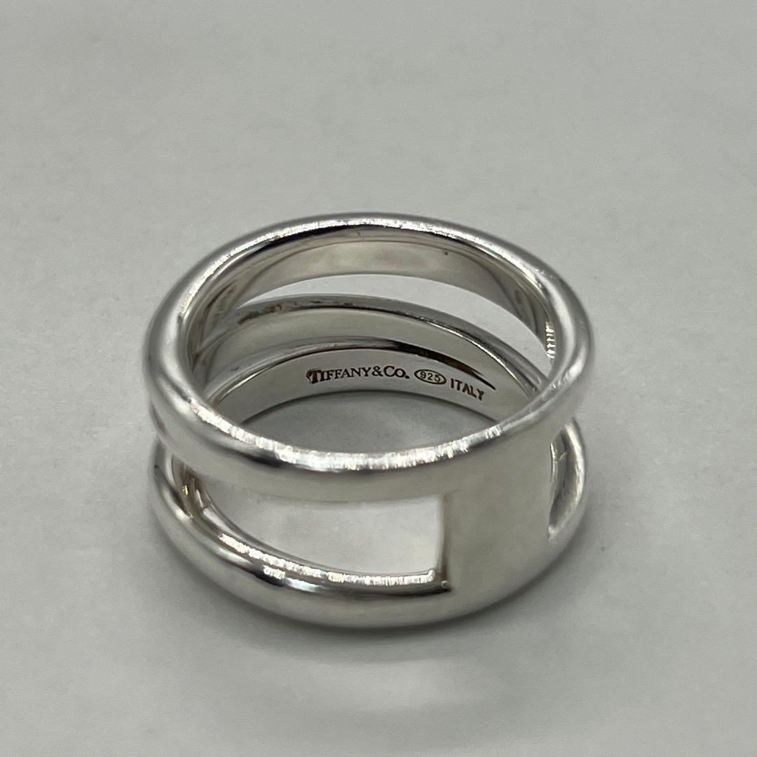 ティファニー TIFFANY ダイアゴナルリング 15号 SV925