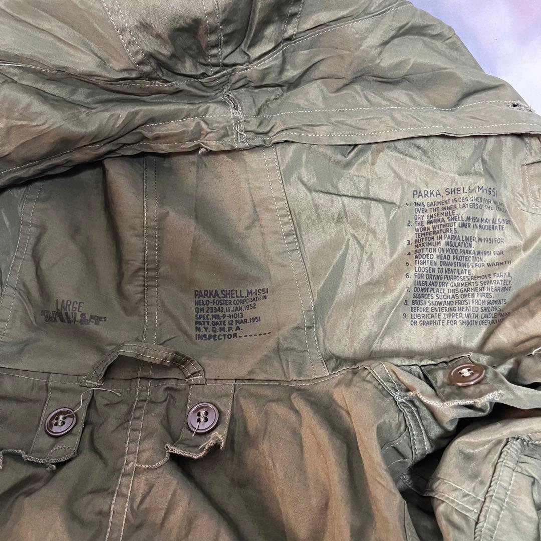 米軍　M51 フィールドパーカー　モッズコートフルセット　リアルファー　官給品