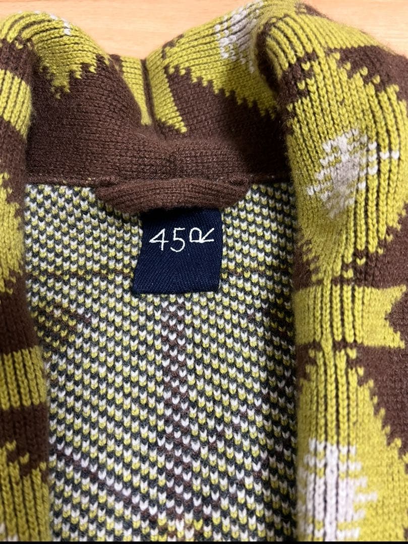 45R★カシミヤ100%カウチンコート