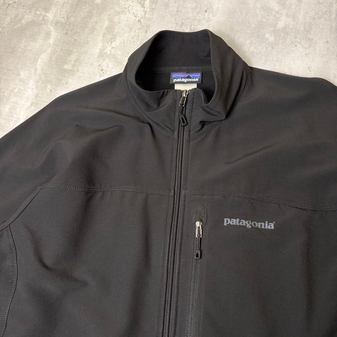 Patagonia ソフトシェル ウインドシールドジャケット L ブラック 黒