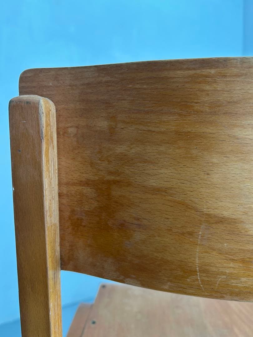 イギリス　学校の椅子　スクールチェア　木製　イングランド　チェア　ビンテージ