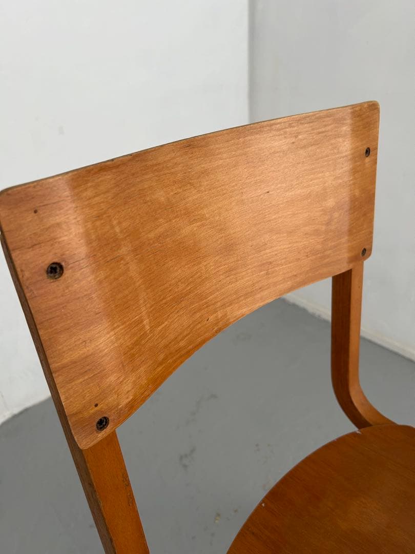 イギリス　学校の椅子　スクールチェア　木製　イングランド　チェア　ビンテージ