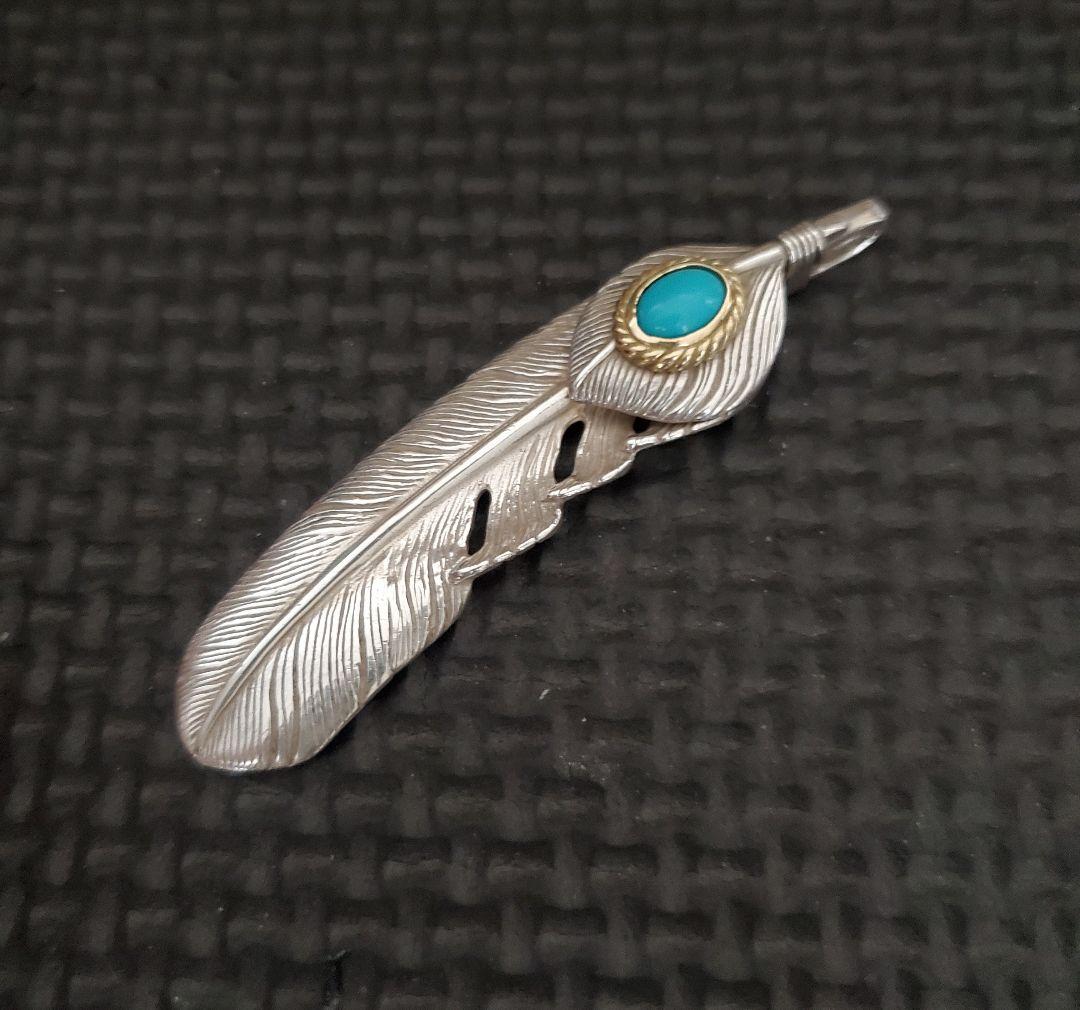 TADY&KING タディ&キング ハートSVフェザー金縄ターコイズ L　正規品