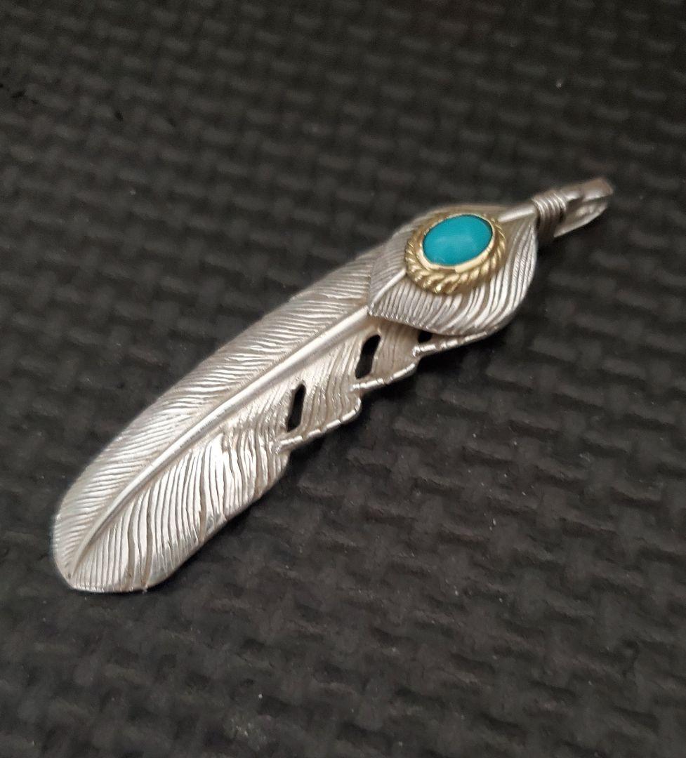 TADY&KING タディ&キング ハートSVフェザー金縄ターコイズ L　正規品