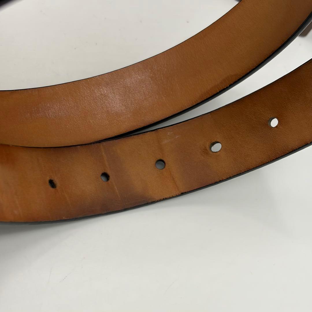 【M6901】ルイヴィトン☆サンチュール LVロゴバックル レザーベルト